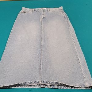Cato long denim skirt size 8